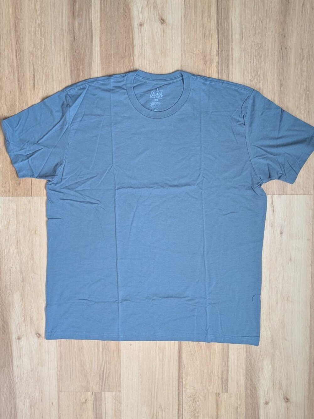 New Fresh Clean Tees Shirt Club Crew Neck T-Shirt Storm Blue 2XL Short Sleeve